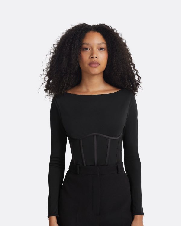 Krissie Black Bodysuit - Image 3