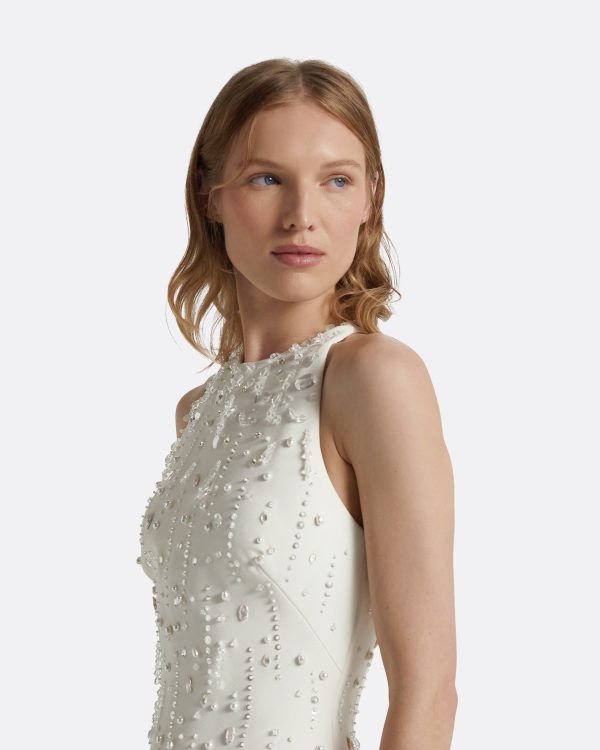 Rosmand Ivory Short Dress - Image 3