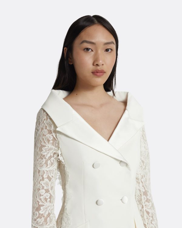 Narra Mini Dresses In Ivory - Image 3