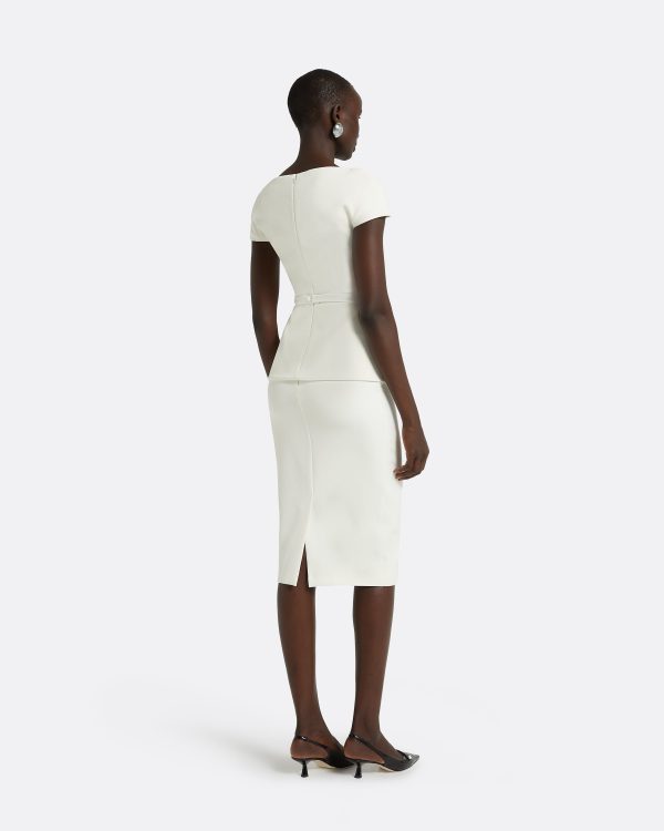 Geenie Ivory Midi Dress - Image 2