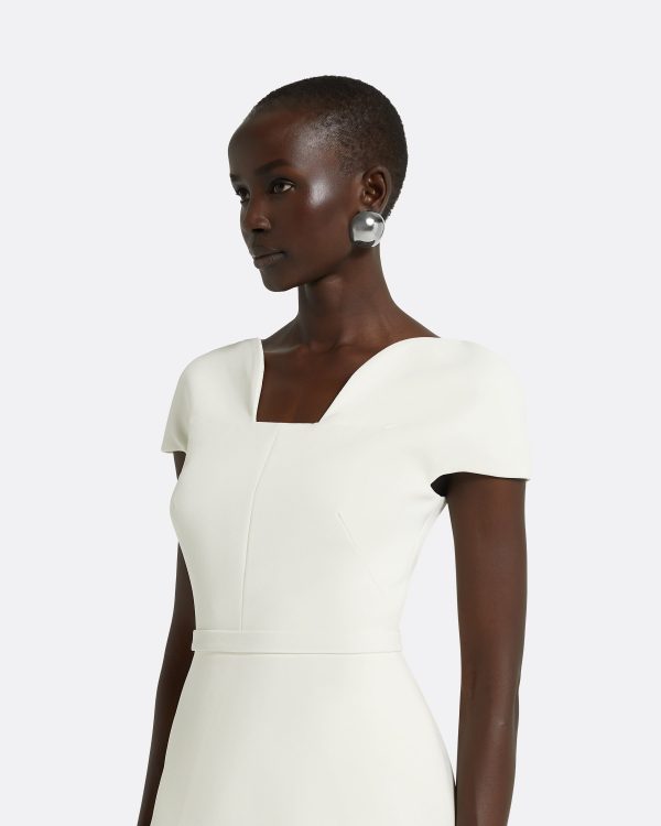 Geenie Ivory Midi Dress - Image 3
