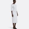 Asena Silk Blue Midi Dress - Image 4