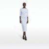 Asena Silk Blue Midi Dress - Image 6