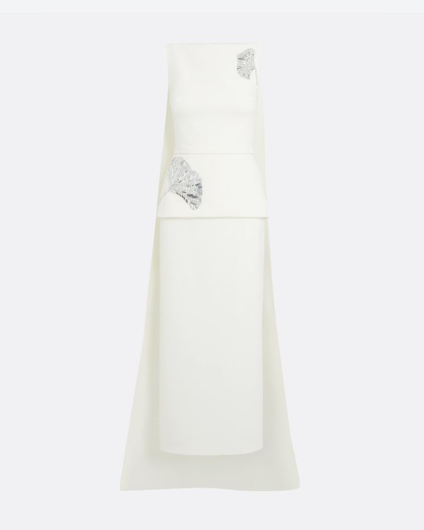 Cemile Ivory Midi Dress - Image 5