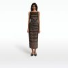 Ceren Black Midi Dress - Image 6