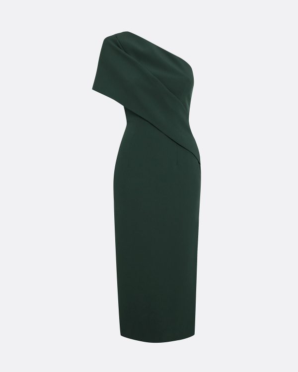 Florenca Darkest Spruce Midi Dress - Image 5