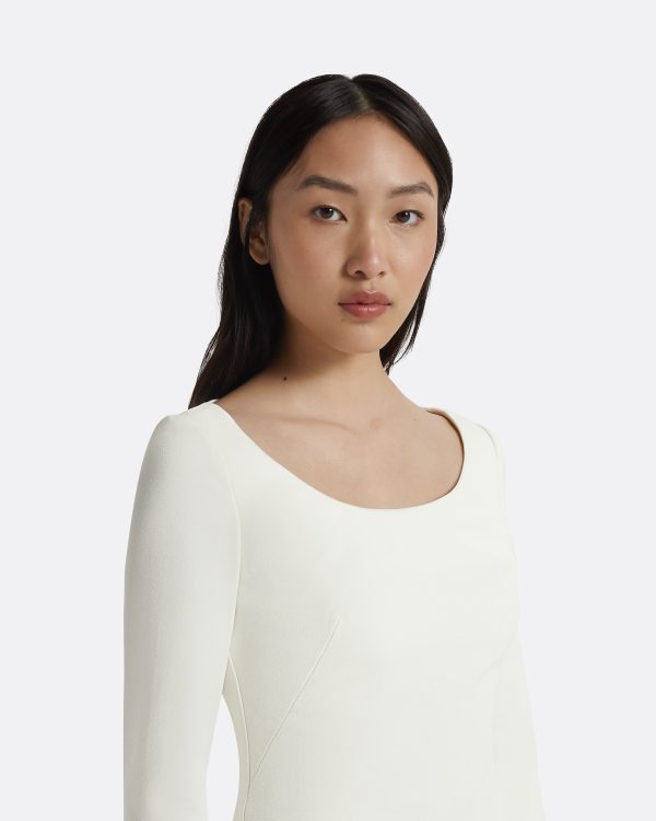 Gullu Ivory Embroidered Dress - Image 3