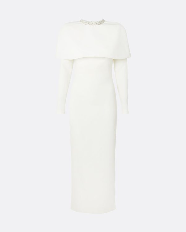 Gullu Ivory Embroidered Dress - Image 5