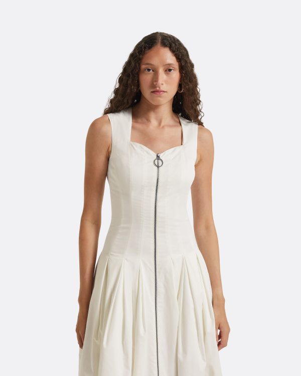 Marilyn Ivory Midi Dress - Image 3