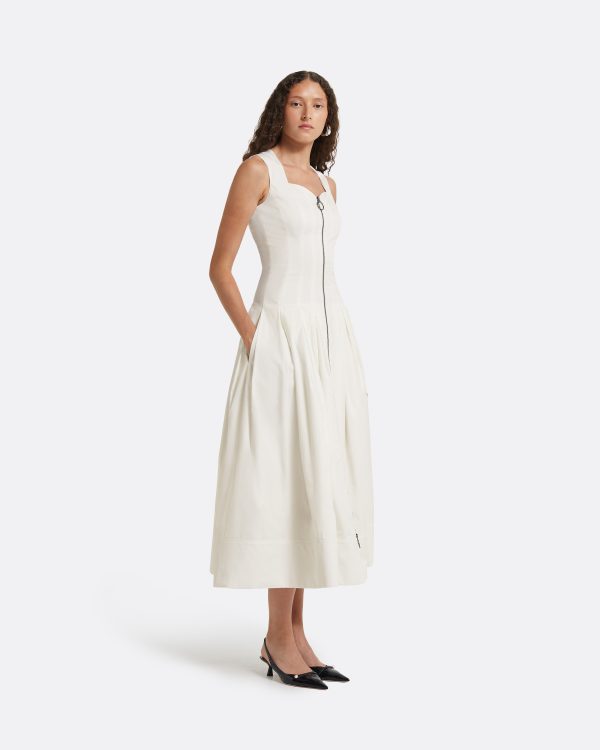 Marilyn Ivory Midi Dress - Image 4