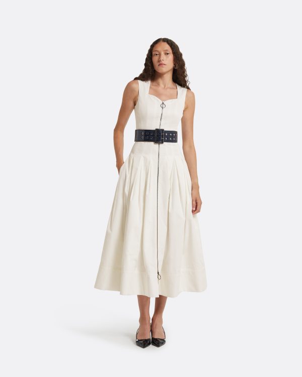 Marilyn Ivory Midi Dress - Image 5