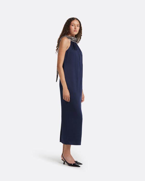 Fenix Midnight Navy Midi Dress - Image 2