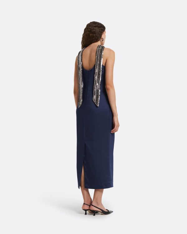 Fenix Midnight Navy Midi Dress - Image 3