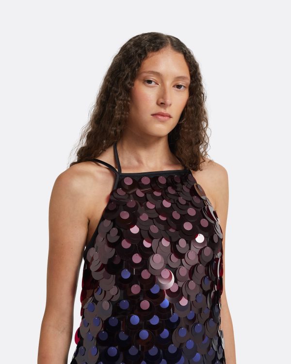 Emily Multi-Darks Short Dress - Image 3