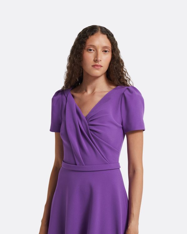 Cecilia Lilac Midi Dress - Image 3