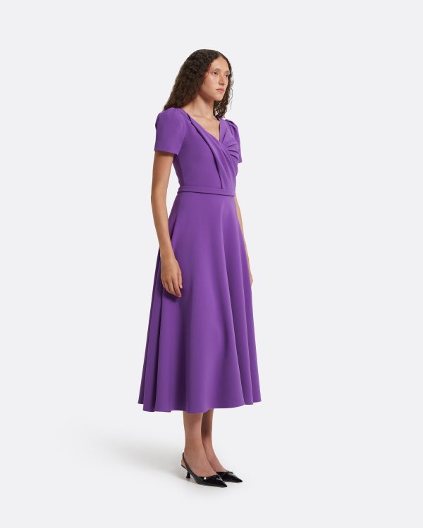 Cecilia Lilac Midi Dress - Image 4