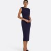 Regina Azurite Blue Midi Dress - Image 4