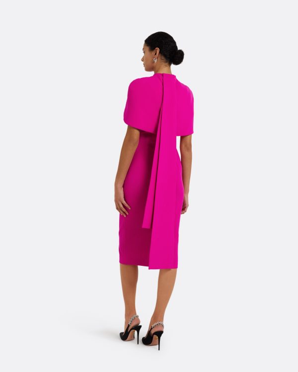 Kalika Wild Strawberry Midi Dress - Image 2