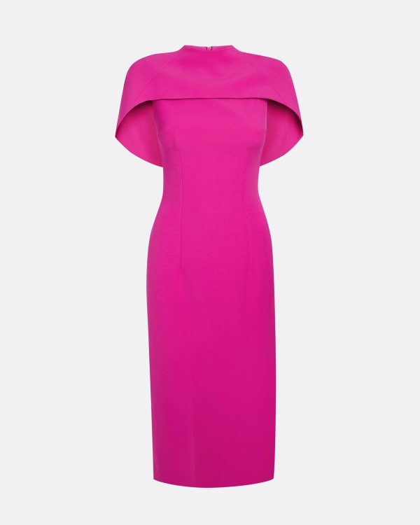 Kalika Wild Strawberry Midi Dress - Image 5