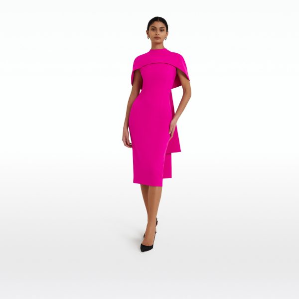 Kalika Wild Strawberry Midi Dress - Image 6