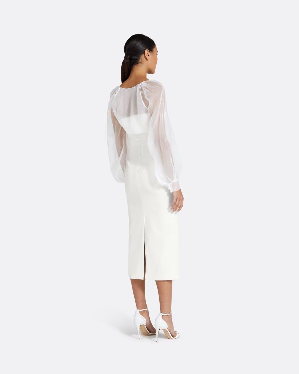 Catalina Ivory Midi Dress - Image 2