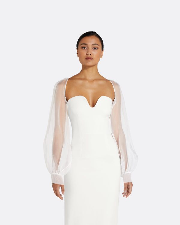 Catalina Ivory Midi Dress - Image 3