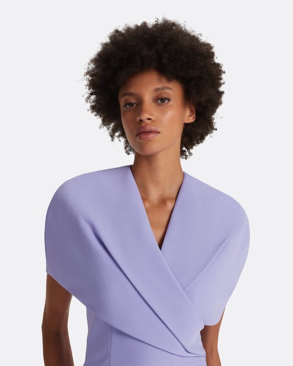 Flora Periwinkle Midi Dress - Image 3