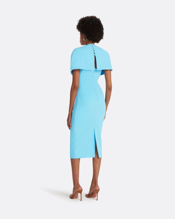 Flora Topaz Midi Dress - Image 2