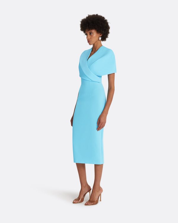 Flora Topaz Midi Dress - Image 4