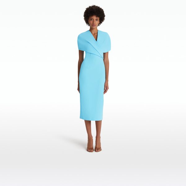Flora Topaz Midi Dress - Image 6