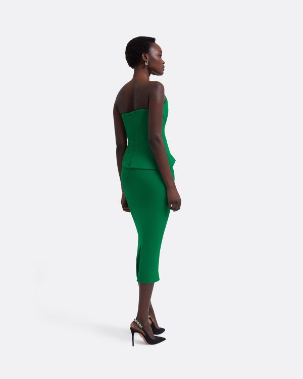 Delani Jewel Green Midi Dress - Image 2