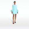 Rena Positano Feather-Trimmed Short Dress - Image 6