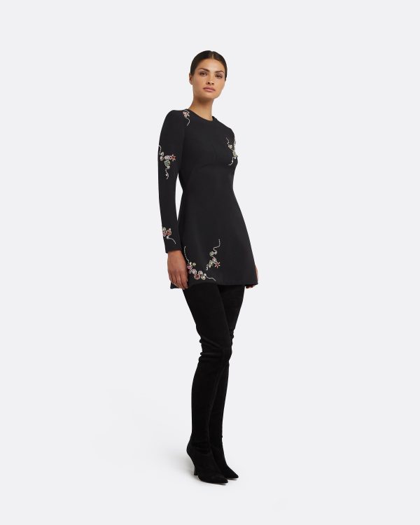 Reagan Black Short Dress - Image 4