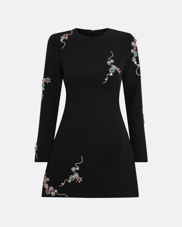 Reagan Black Short Dress - Image 5