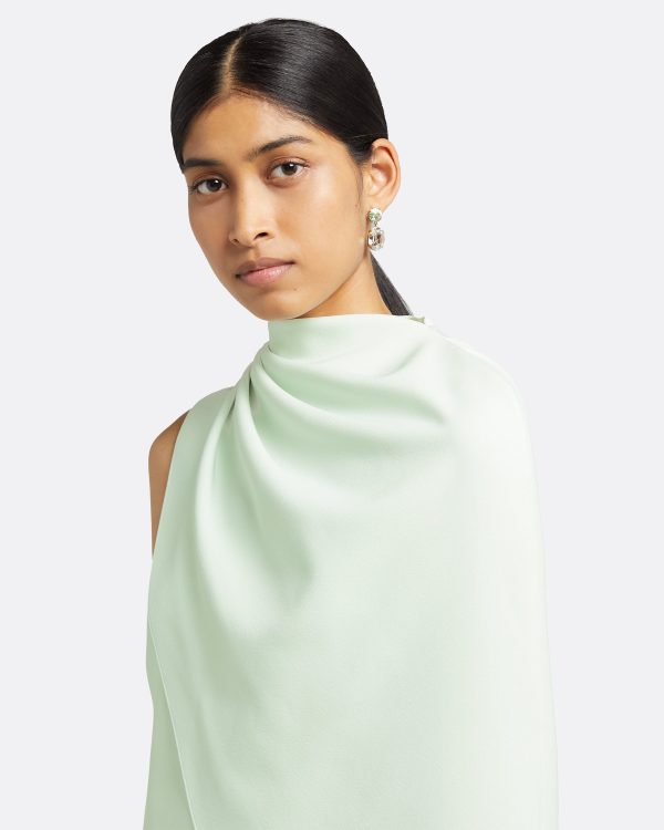 Margareta Spearmint Short Dress - Image 3
