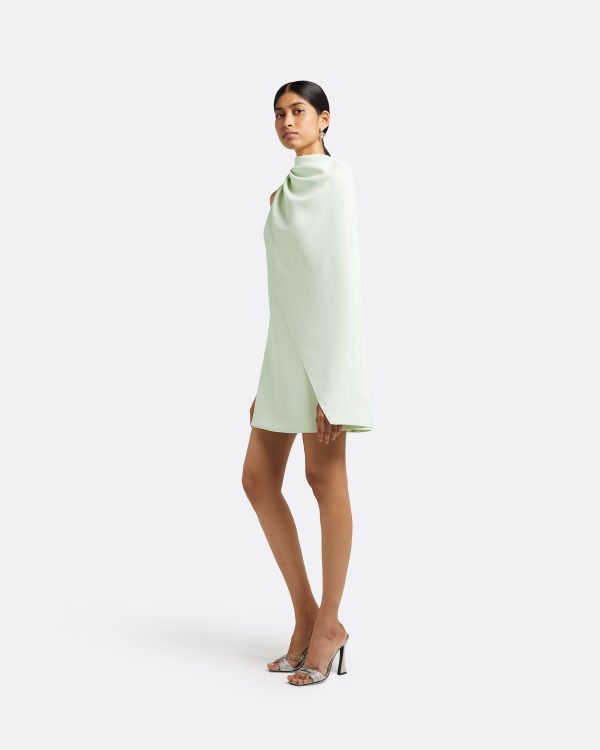 Margareta Spearmint Short Dress - Image 4