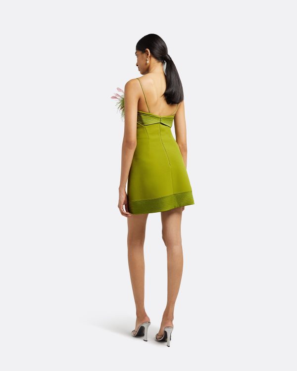 Molly Woodbine Feather-Trimmed Short Dress - Image 2