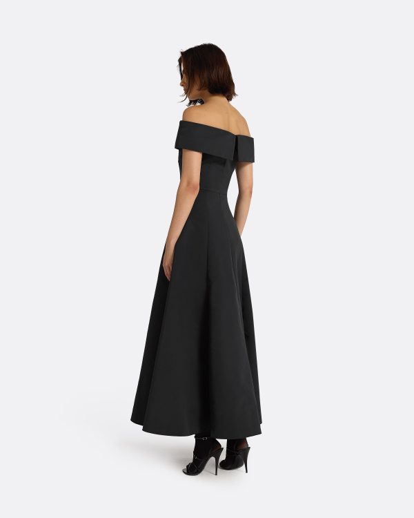 Kristiana Black Midi Dress - Image 2