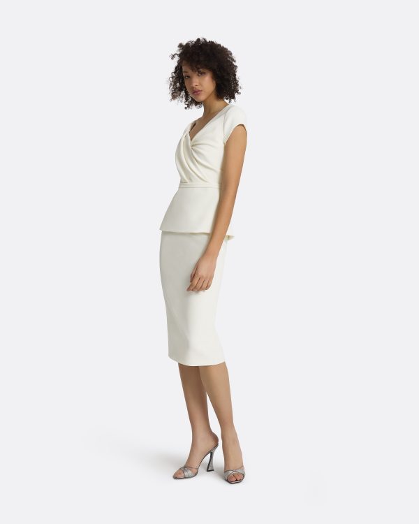 Nuvalle Ivory Midi Dress - Image 4