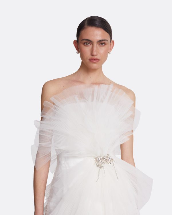 Tissy Ivory Short Dress - Image 3