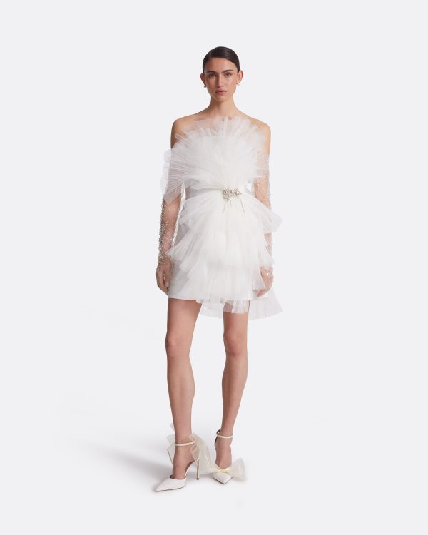 Tissy Ivory Short Dress - Image 5