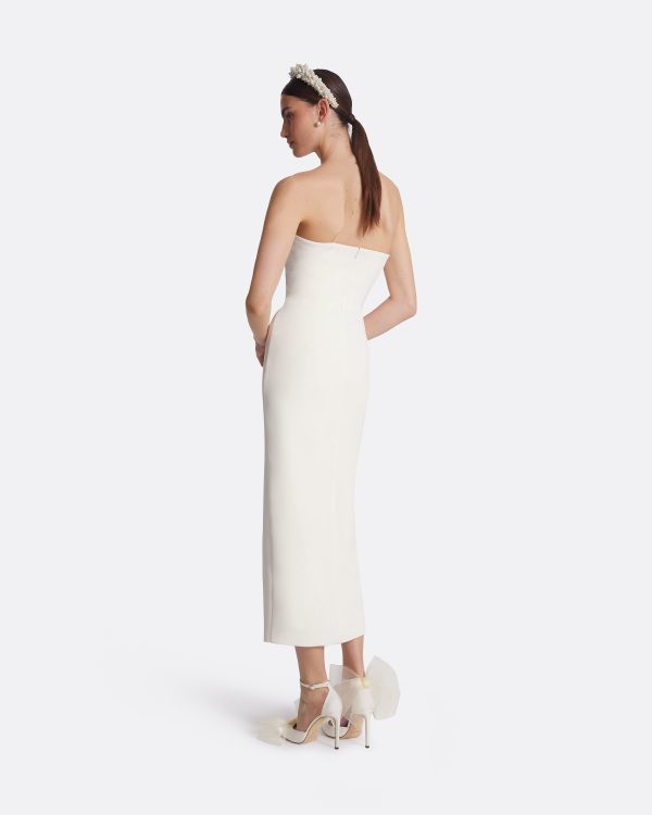 Peggie Ivory Midi Dress - Image 2