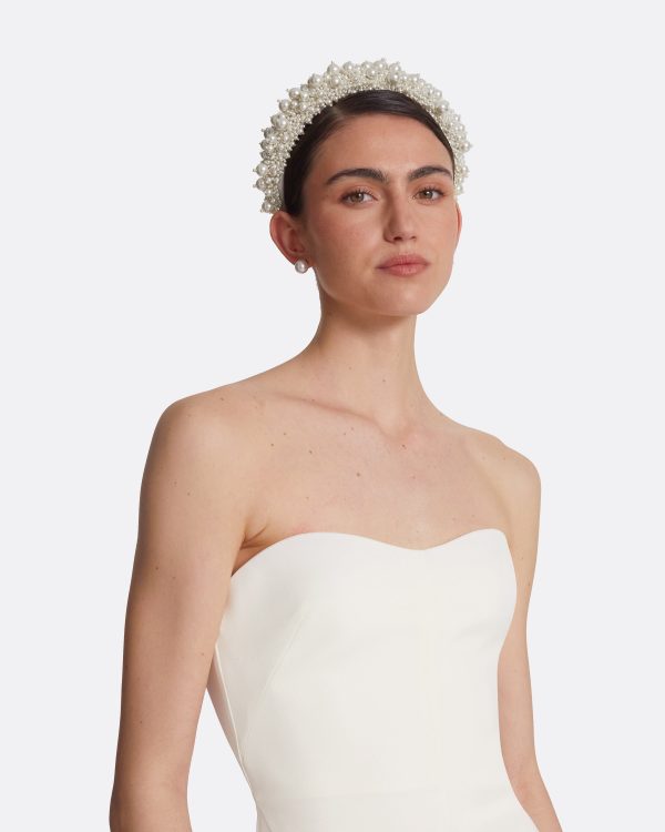 Peggie Ivory Midi Dress - Image 3