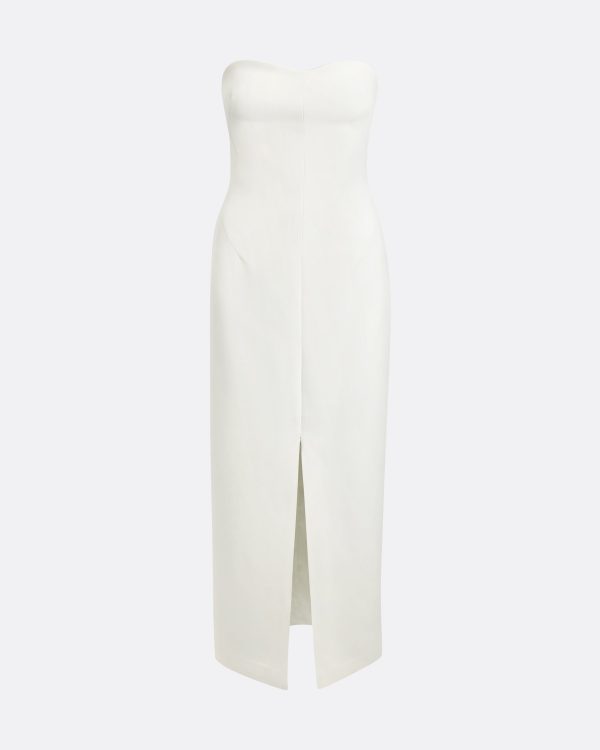 Peggie Ivory Midi Dress - Image 5