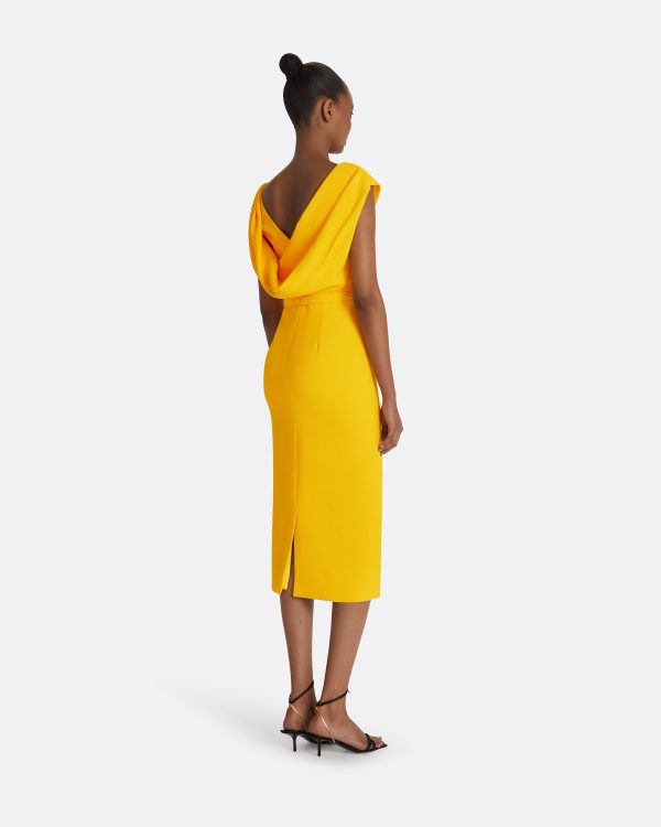 Koral Sunshine Yellow Midi Dress - Image 2