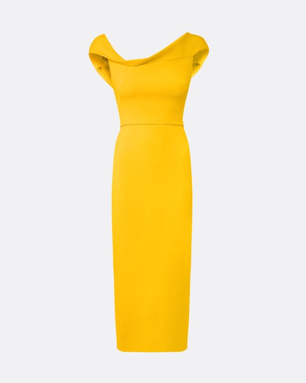 Koral Sunshine Yellow Midi Dress - Image 5