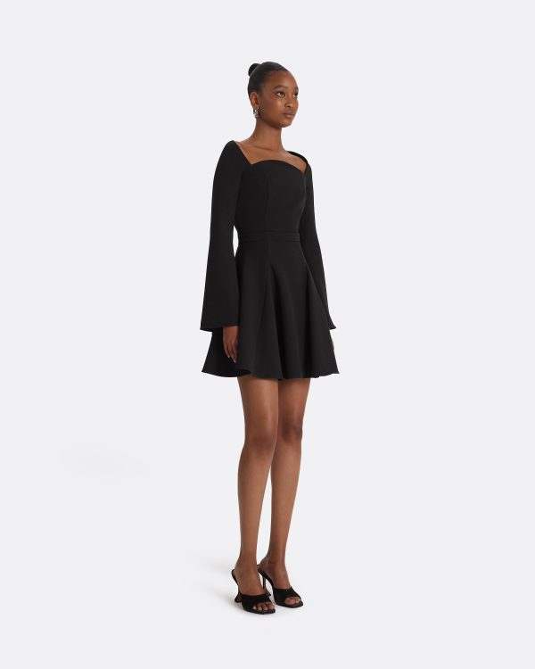 Aubrene Black Short Dress - Image 4