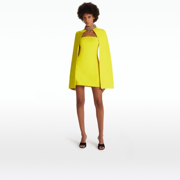 Harlow Chartreuse Short Dress - Image 6
