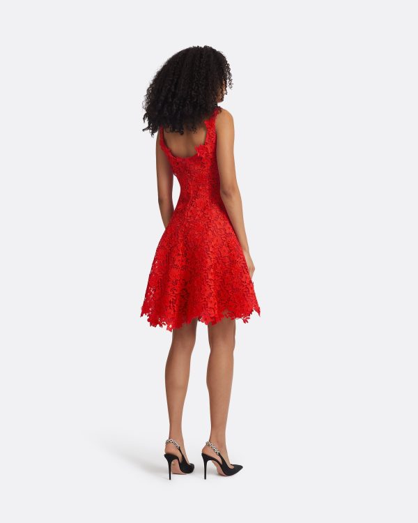 Marrie Lacquer Red Short Dresses - Image 2