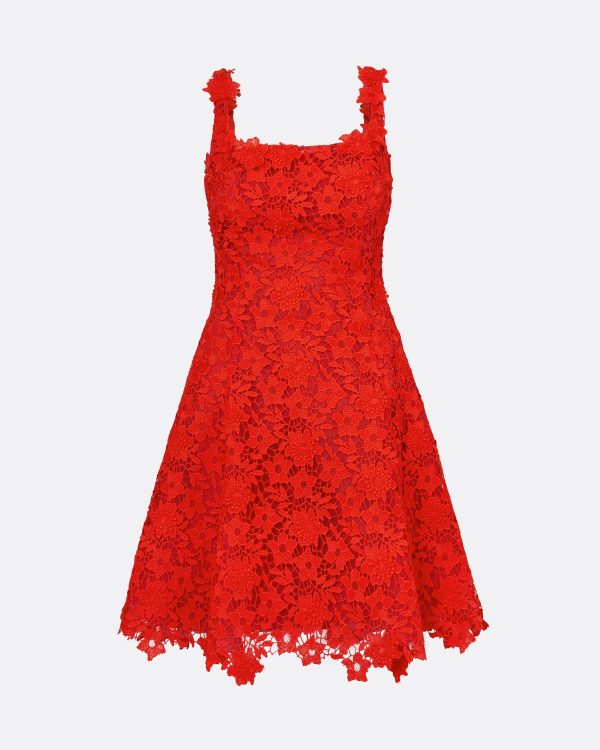 Marrie Lacquer Red Short Dresses - Image 5